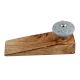2 Pieces Grey Wheel Flower Ceramic Wooden Door Stopper